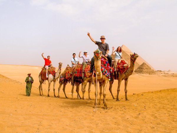 Pictures-of-some-tourists-riding-camels-in-the-pyramids-area