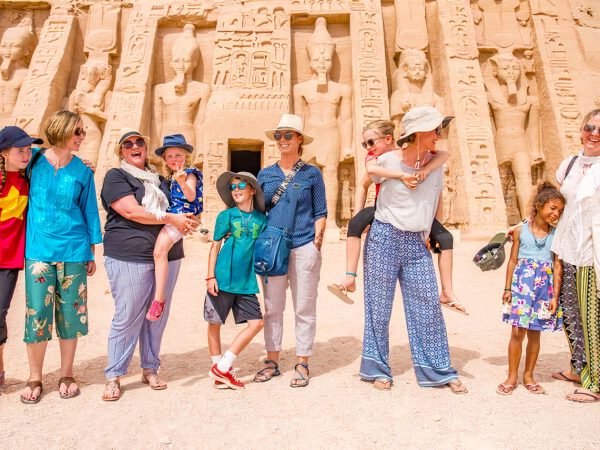 A-wonderful-picture-of-a-family-in-front-of-Abu-Simbel-Temple